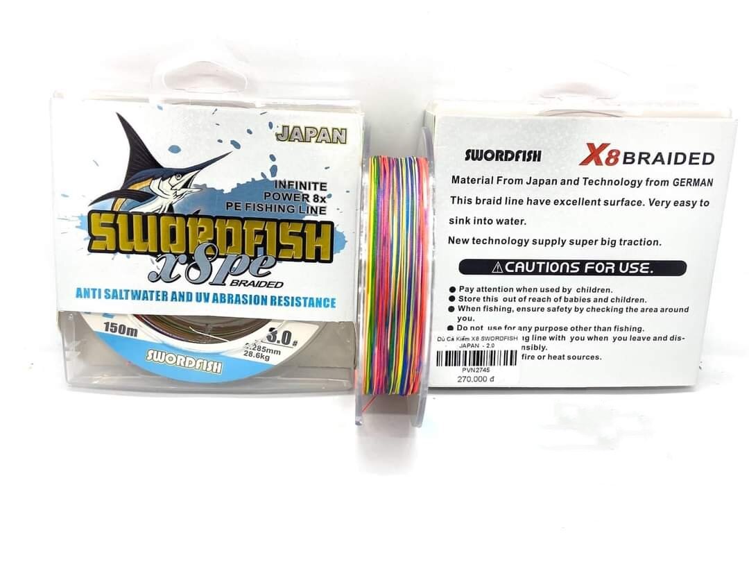 Dù cá kiếm x8 7 màu siêu dai bển bỉ