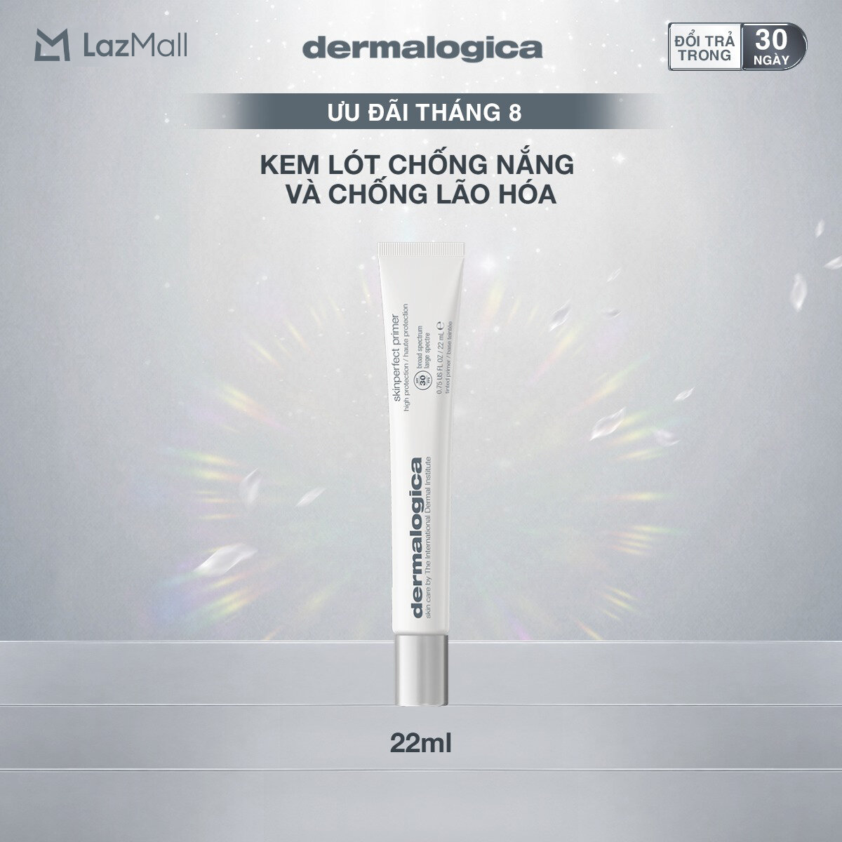 Kem lót dermalogica skin perfect primer spf30 chống nắng, tạo hiệu ứng căng mượt 22ml