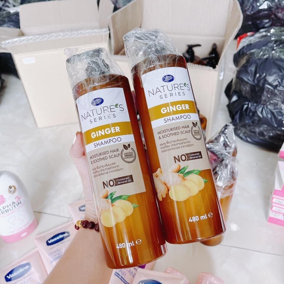 SET GỘI XẢ GỪNG ORGANIC CỦA BOOTS THÁI