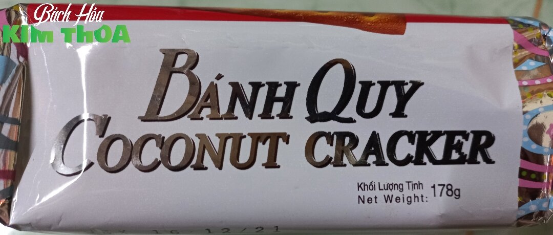 Bánh quy Coconut Cracker 178g - Bánh bạc