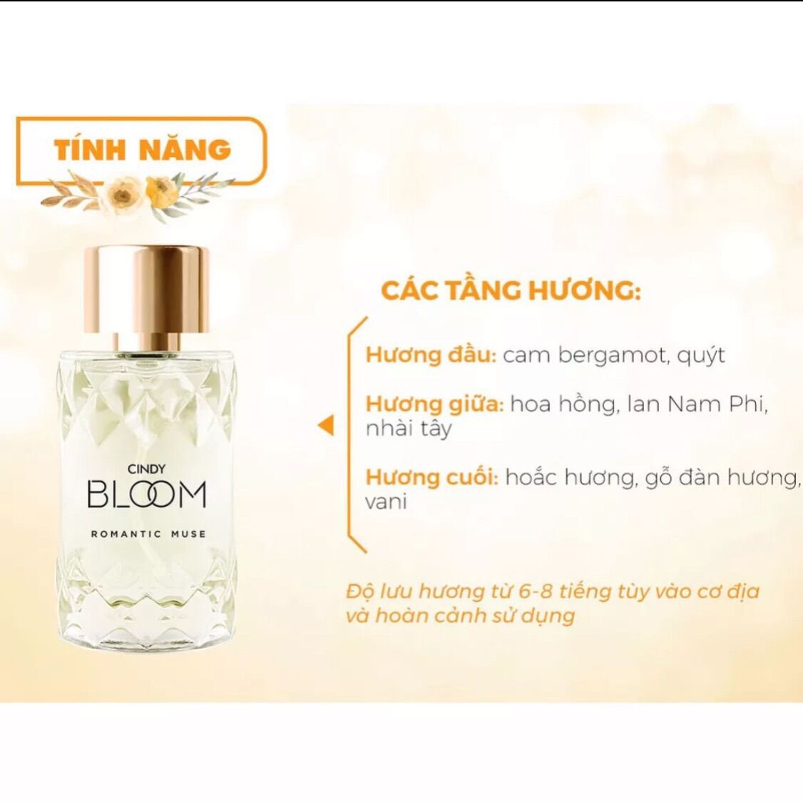Nước hoa nữ Cindy Bloom Romantic Muse 30ml