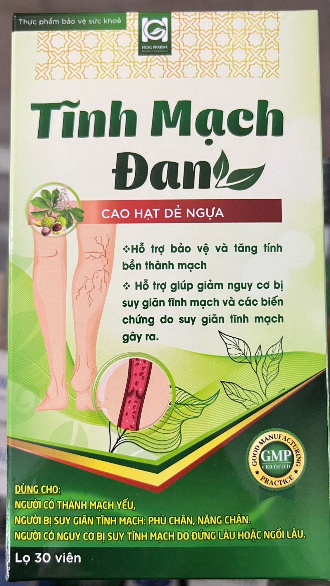 TĨNH MẠCH ĐAN - DÙNG CHO NGƯỜI SUY GIÃN TĨNH MẠCH