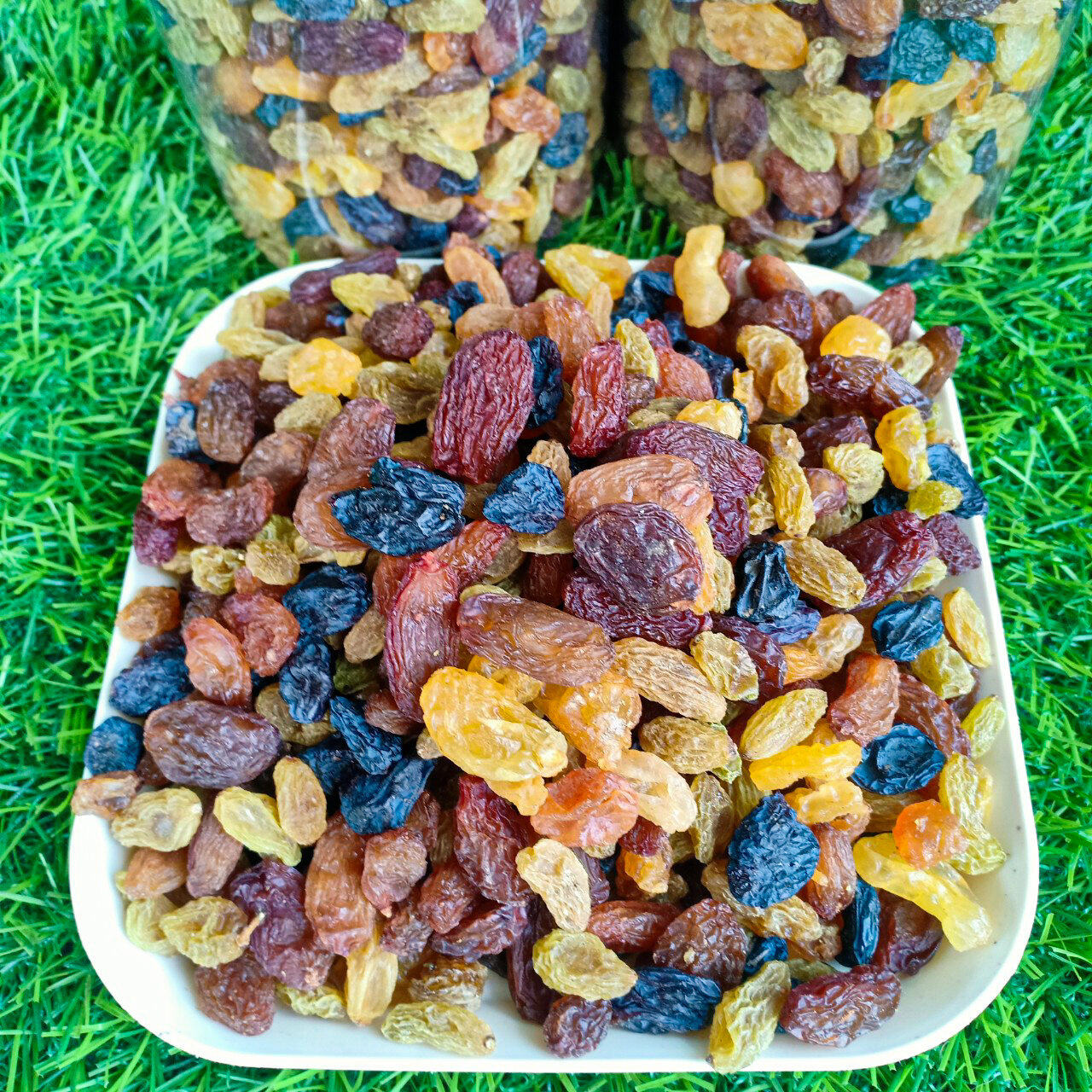 Nho Khô Mix 3 Màu Chua Ngọt 450GR [HÌNH THẬT ]