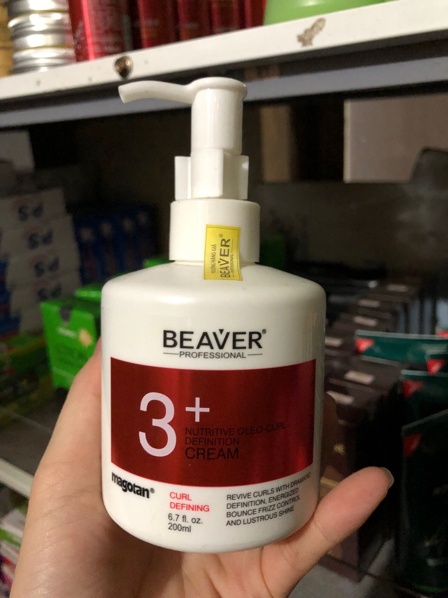 Gel sữa tạo kiểu xoăn beaver dưỡng tóc mềm mượt 200ml