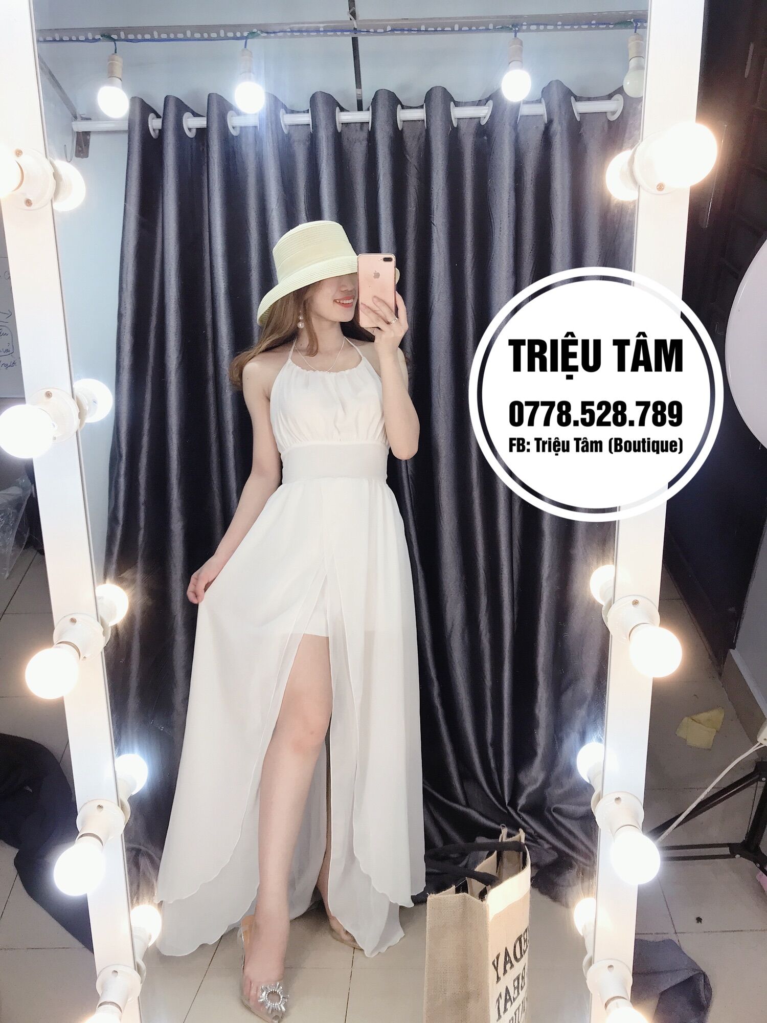 Đầm maxi nữ đi biển ảnh thật shop thanh lý