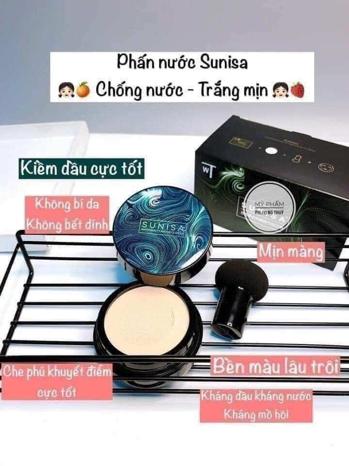 phấn nước che khuyết điểm kháng nước sunisa