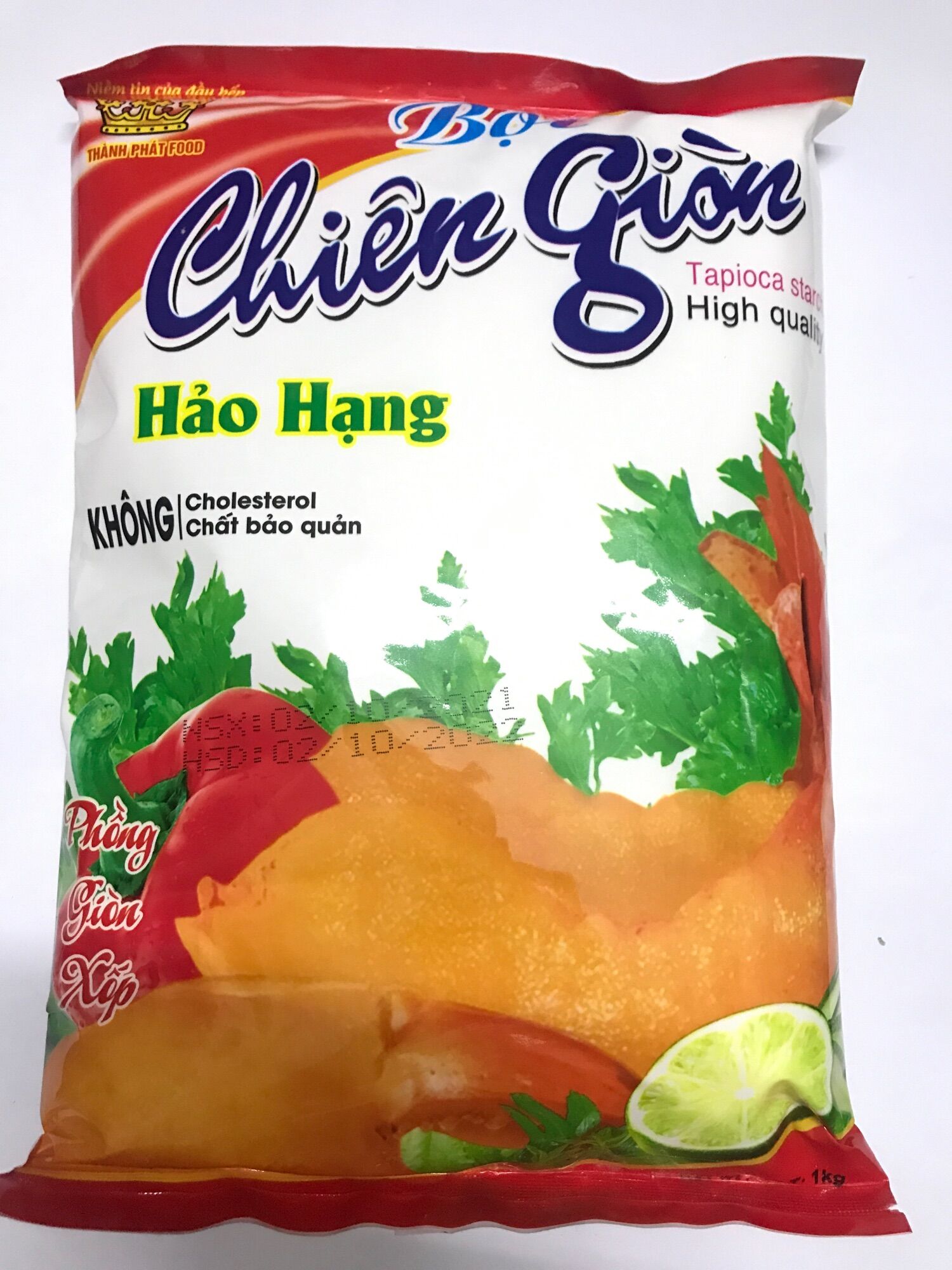 Gói 1kg Bột Chiên Giòn Hảo Hạng, phồng, giòn, xốp