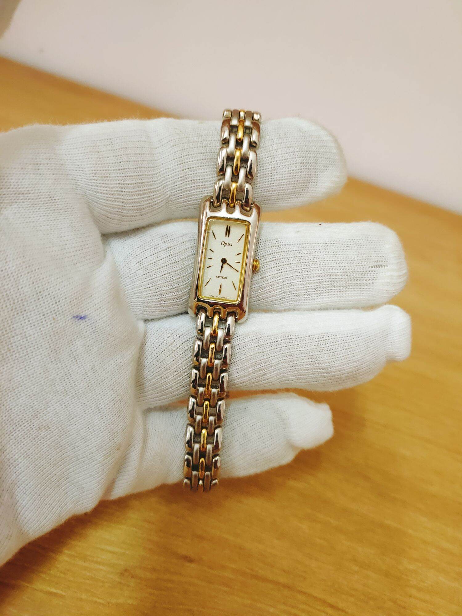 Đồng hồ nữ Opus Citizen , mặt tank size 15mm