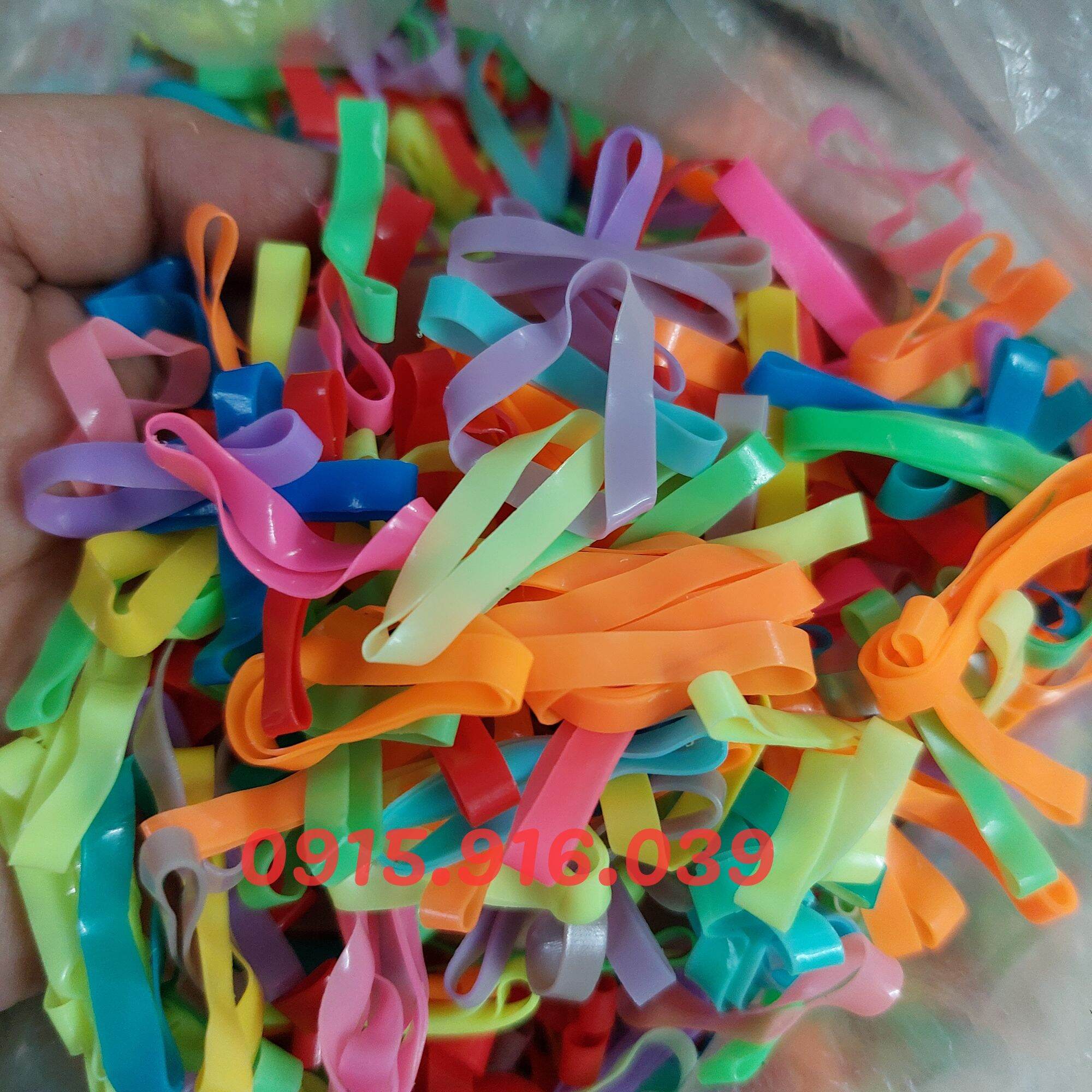 100 gram Thun Cột Tóc Sợi To ( Bản To, size Đại) Túi Zip