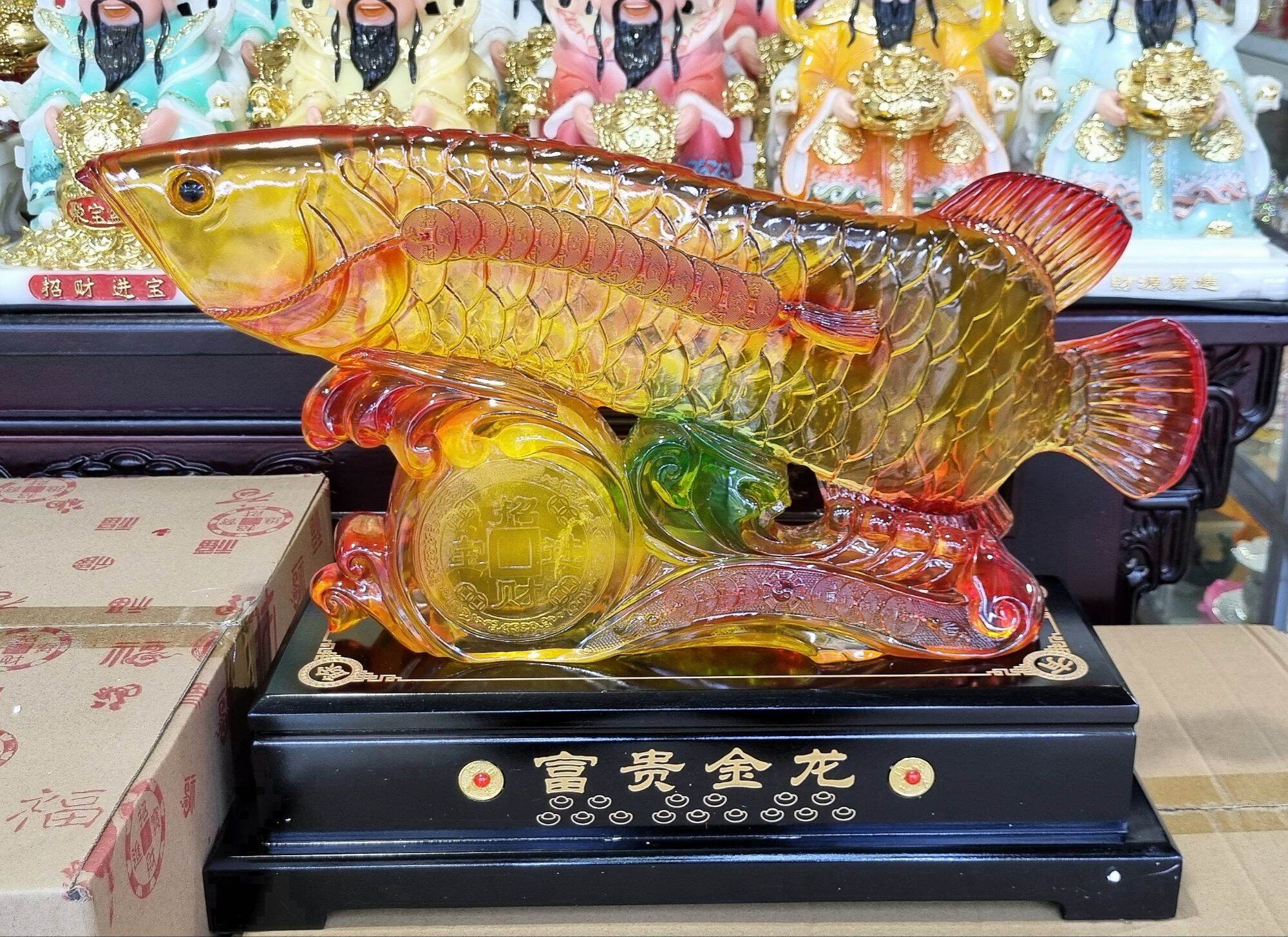 Tượng cá rồng phong thủy - 55x18x36