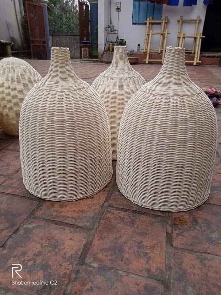 Đèn Thả mây tre đan d29x40cm