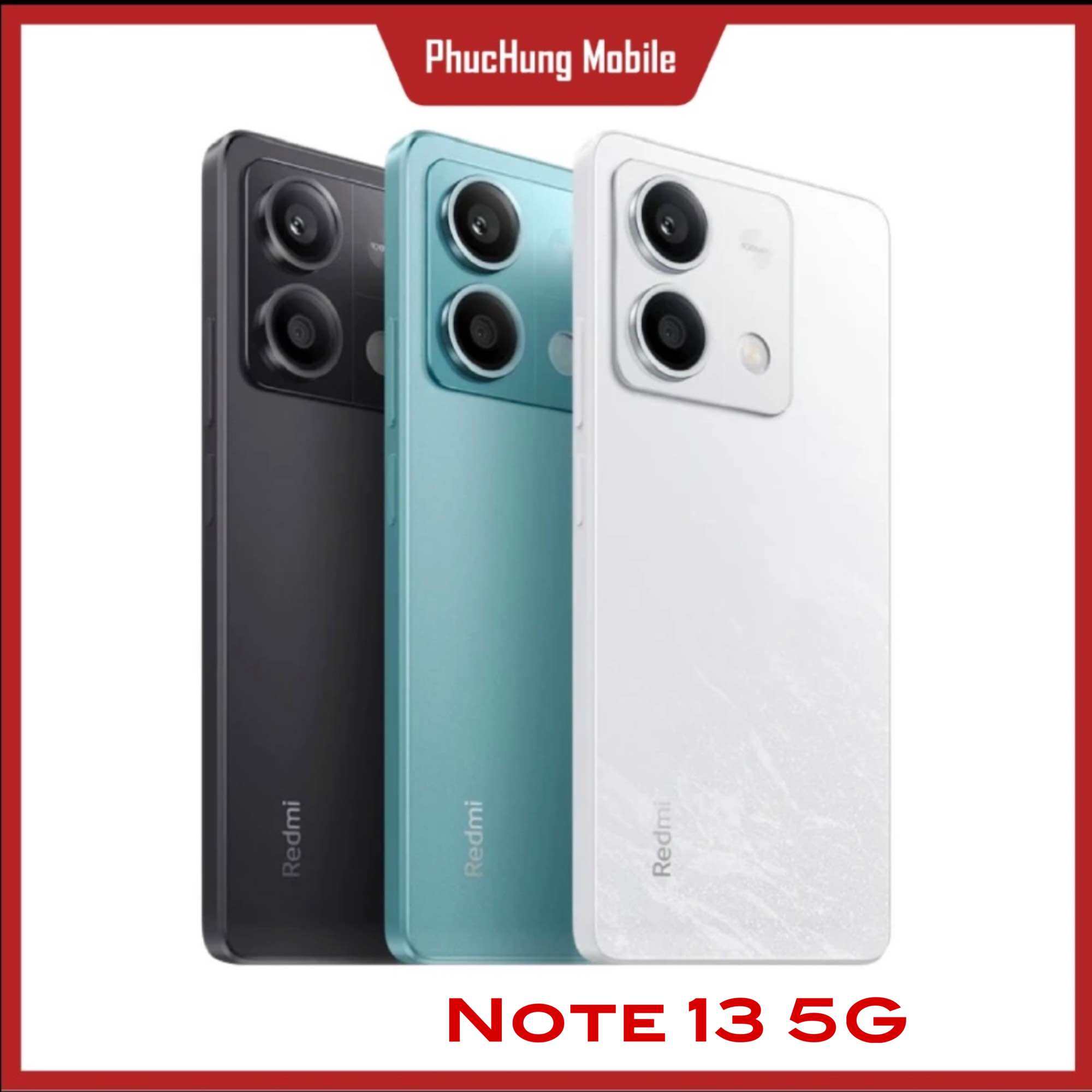 Điện thoại Xiaomi Redmi Note 13 5G, chip Dimensity 6080, pin 5.000 mAh, sạc nhanh 33W