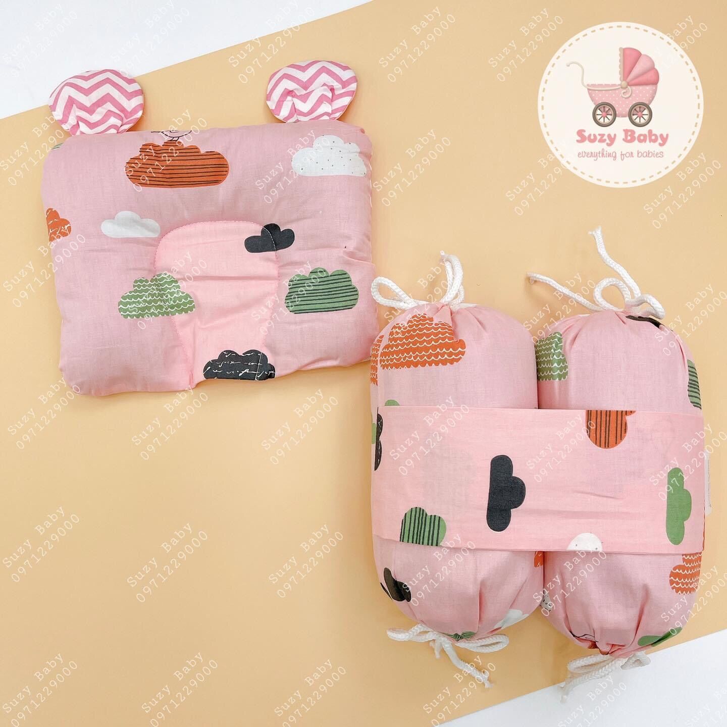 BỘ GỐI CHẶN KÈM GỐI RUỘT VỎ ĐỖ