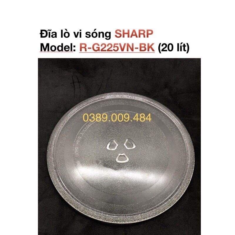 Đĩa lò vi sóng sharp r-g225vn-bk chính hãng - đĩa thủy tinh lò vi sóng sharp 20 lít rg225vnbk