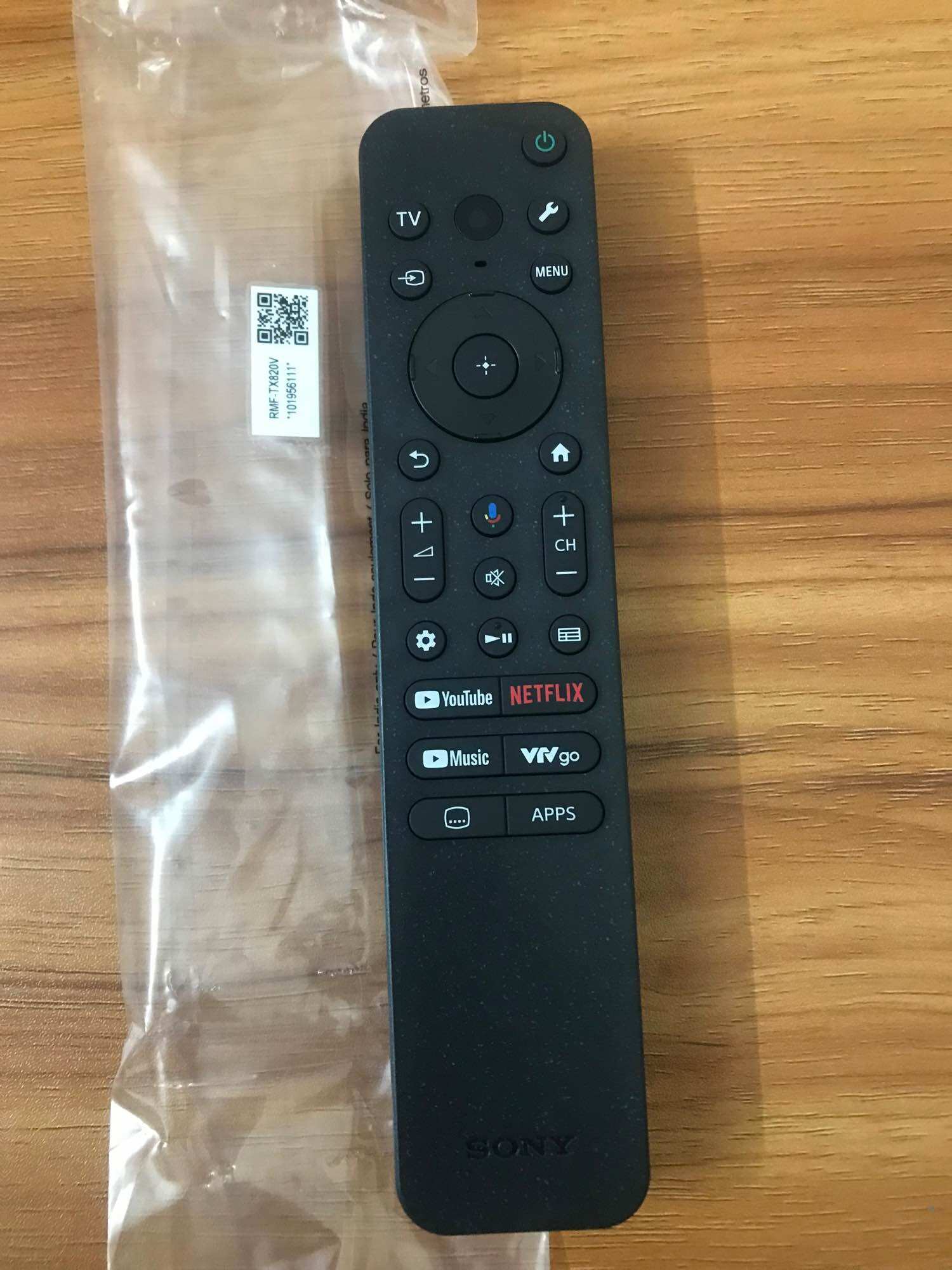 Điều khiển tivi SONY thông minh giọng nói TX820v zin chính hãng theo tivi mới 100%