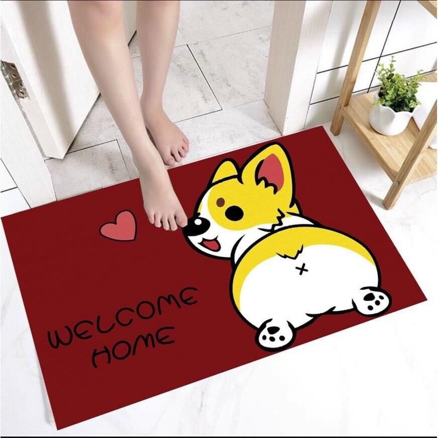 11k - Thảm lau chân hình thú 3D cute