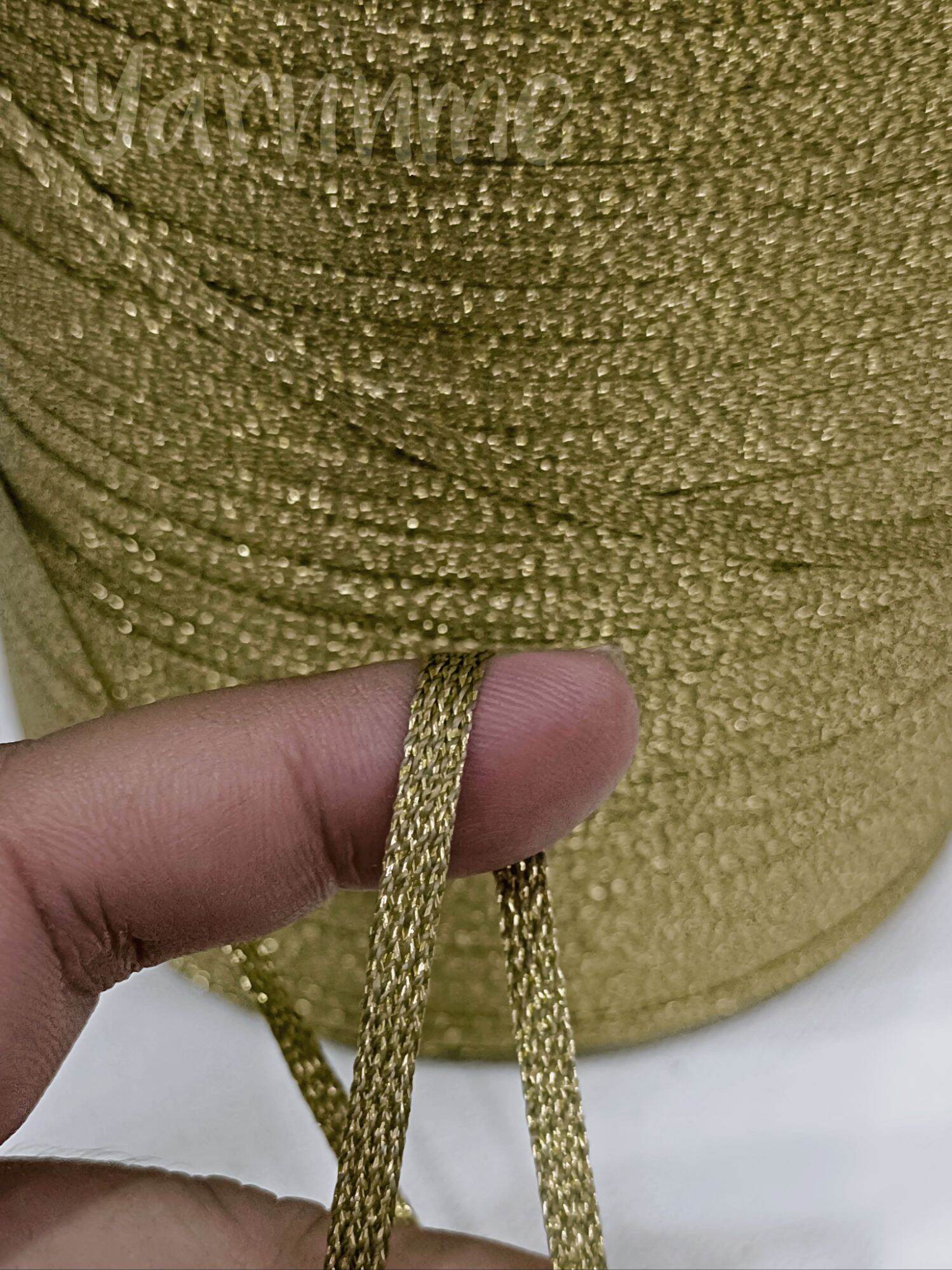 Sợi dệt ribbon kim tuyến bản dẹp 4mm