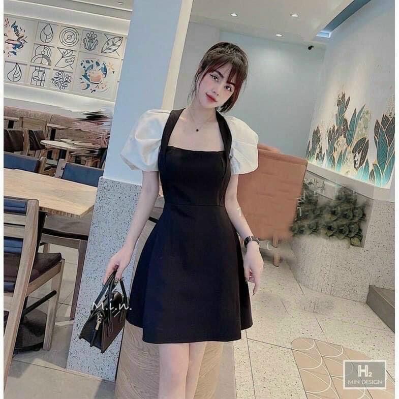 (SHOP BIGSIZE nữ 50kg đến 90kg) đầm D71 tay phối mini