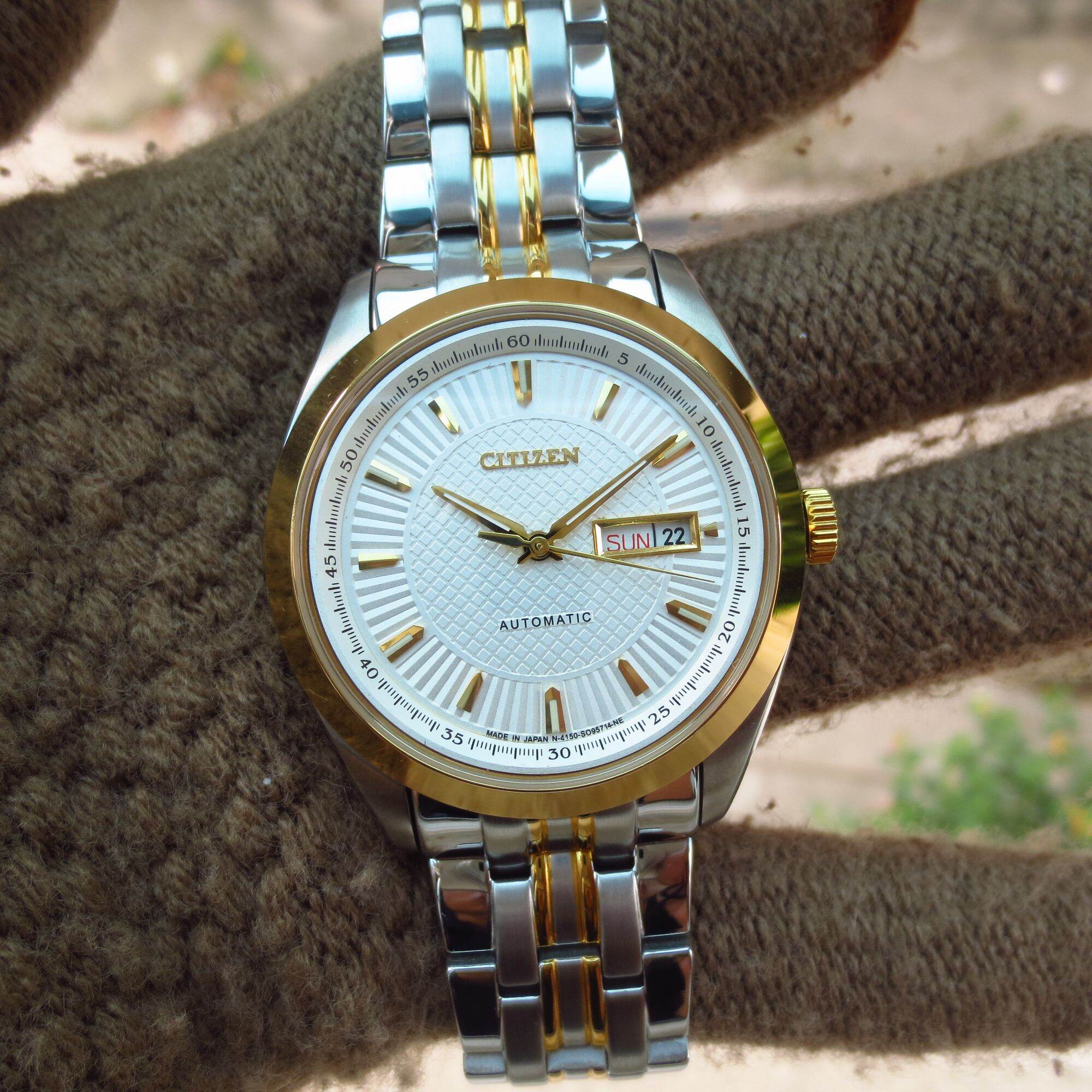 Đồng hồ cơ nam citizen automatic tự động nạp cót nhật bãi xịn
