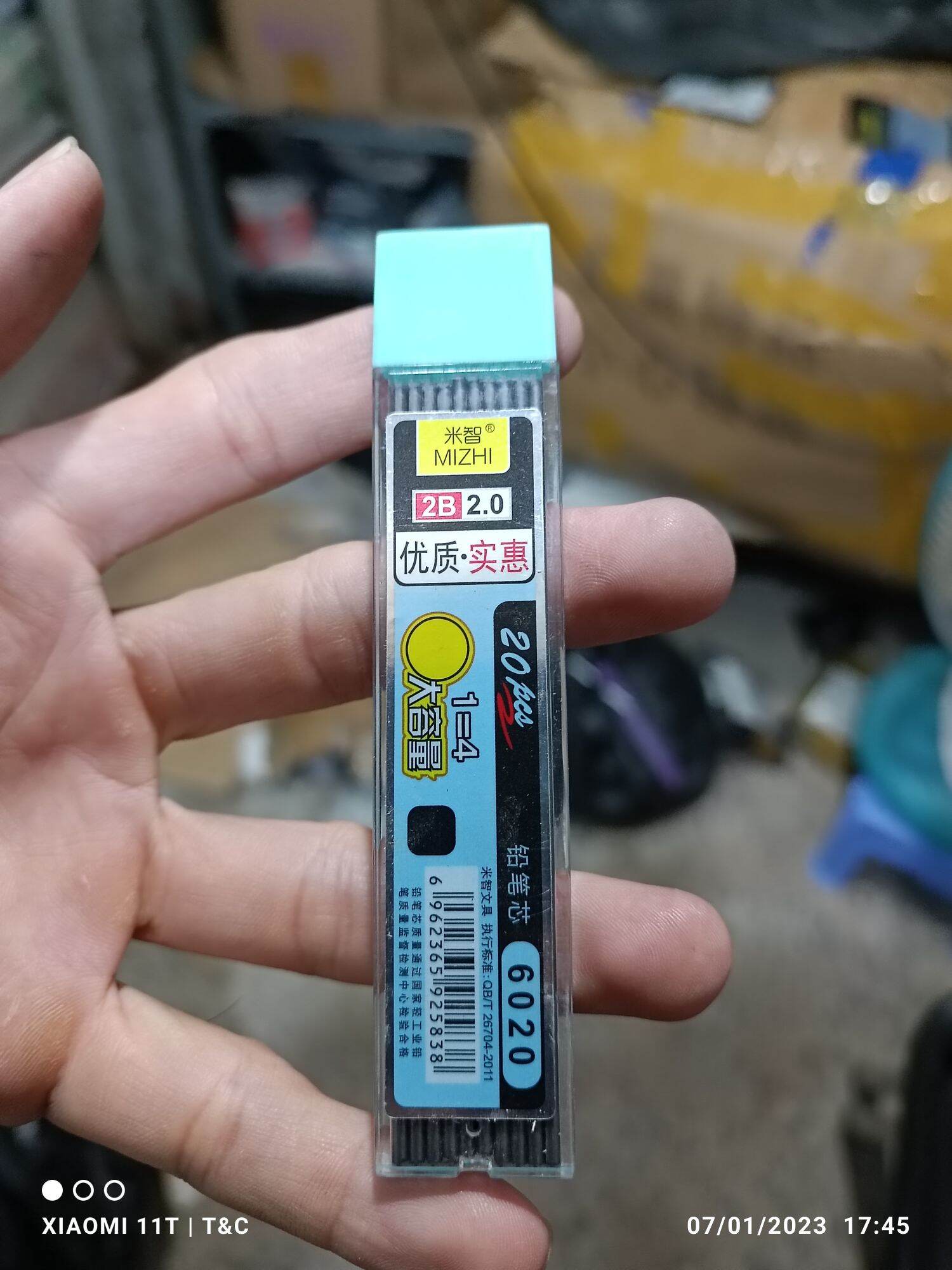 Ruột bút chì 2.0 chì 2B