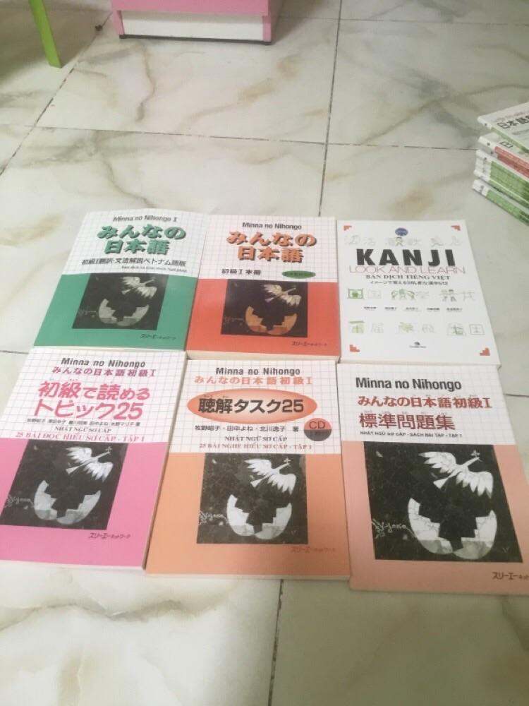 Combo 6 Cuốn minnano 1 + Kanji look and learn 512