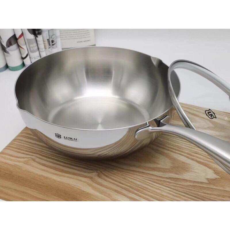 Chảo đúc liền khối inox 316 Lunkai