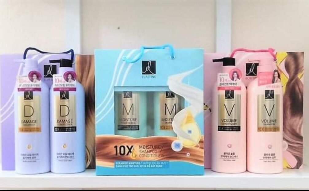 Compo dầu gội xả Elastin hàn quốc