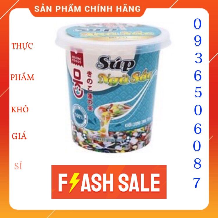 Súp cua ngũ sắc ăn liền Asuzac ly 8g