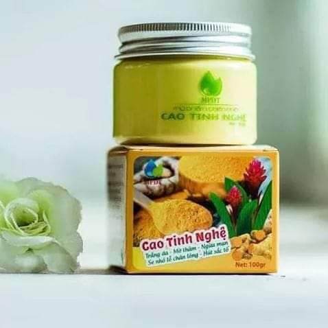 [ Hàng Chính Hãng- HSD:2026] 1 Hộp Mặt nạ cao tinh nghệ dưỡng trắng da ngân bình hộp 100gr , giúp dưỡng da , dưỡng ẩm , kem thu nhỏ chân lông , khử thâm mụn, giảm nám tàn nhang
