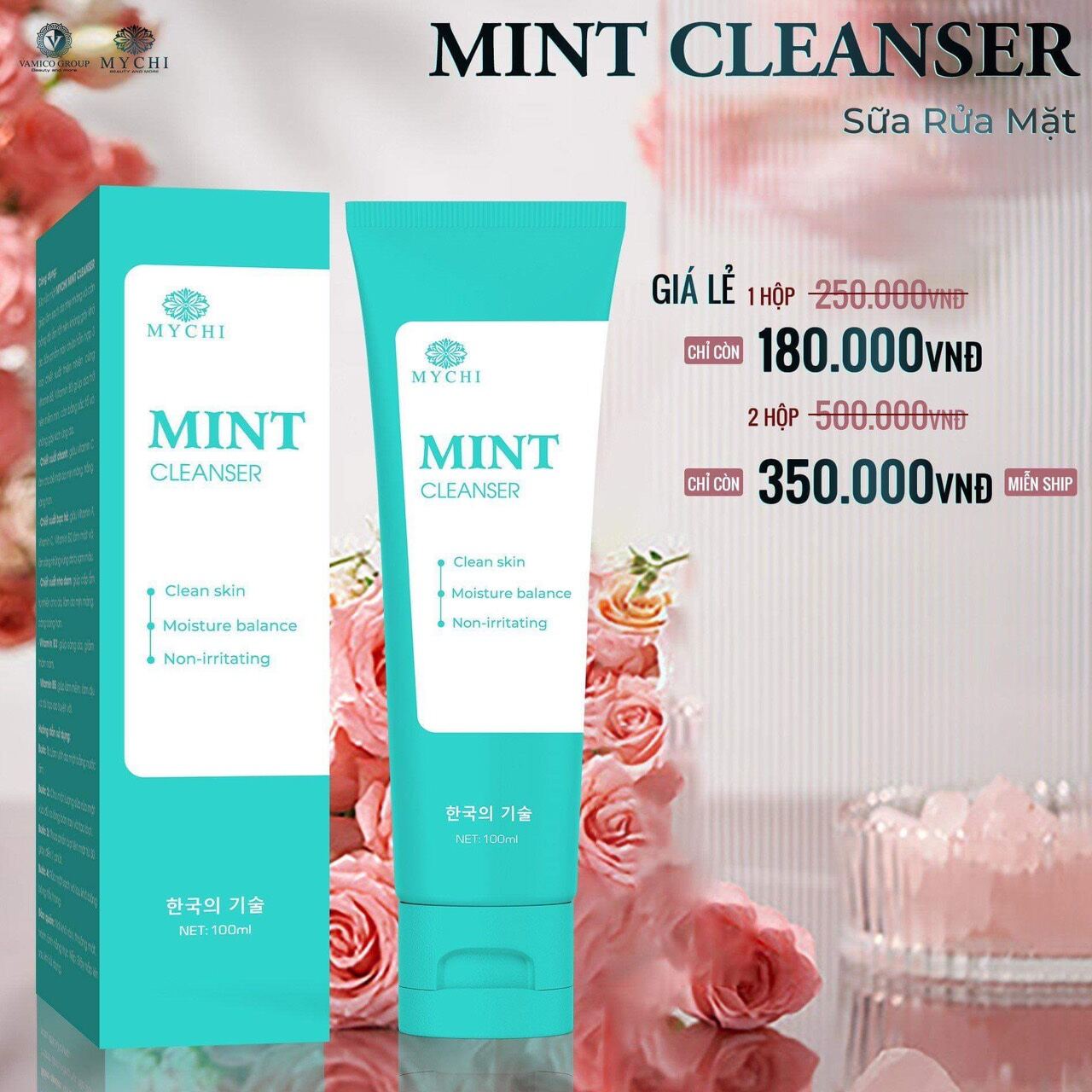 Sữa Rửa Mặt Của Thảo Mộc 37 Sữa Rửa Mặt MyChi Kháng Khuẩn Ngừa Mụn Se Khít Lỗ Chân Lông Sáng Da