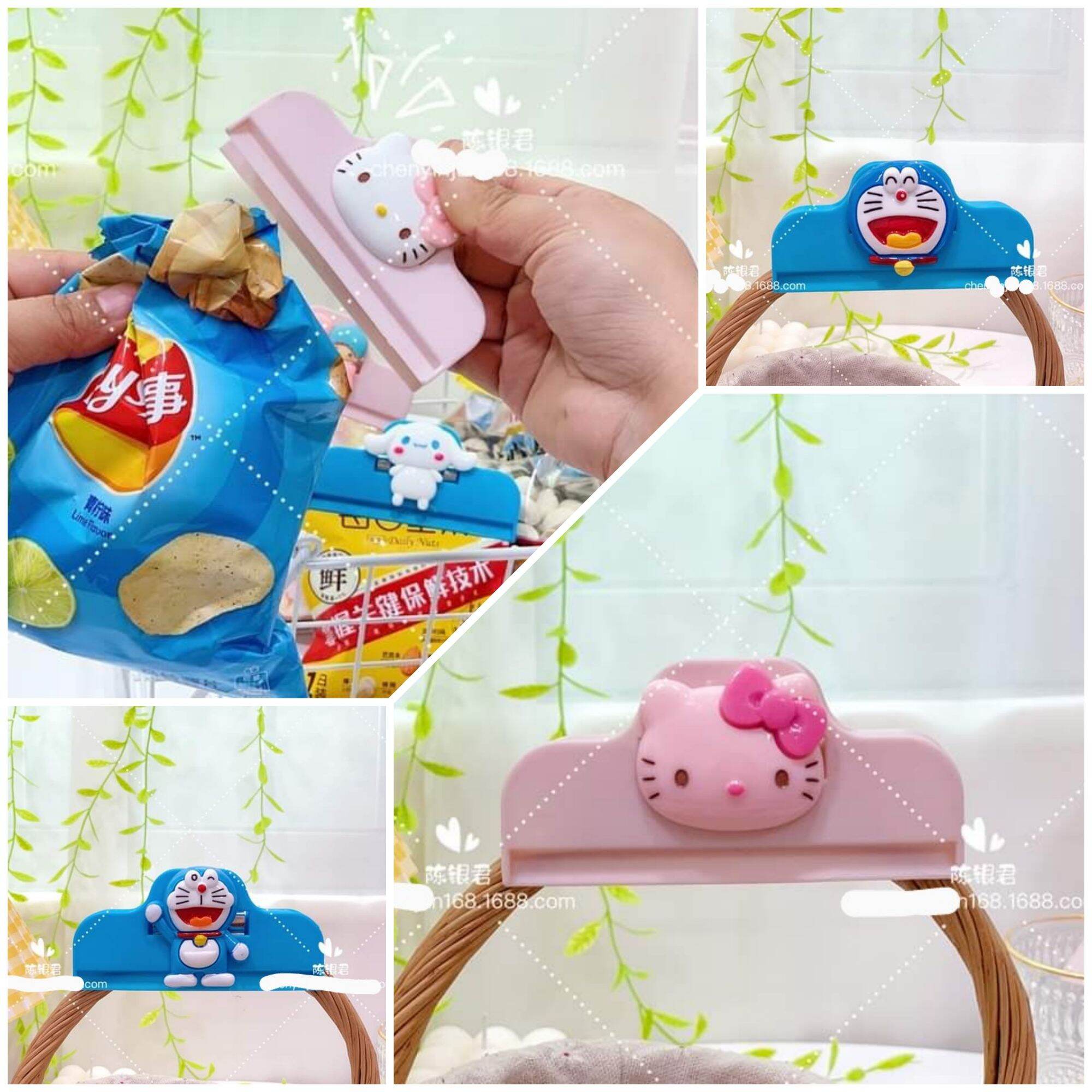 🌸kẹp túi nilong hello kitty doraemon