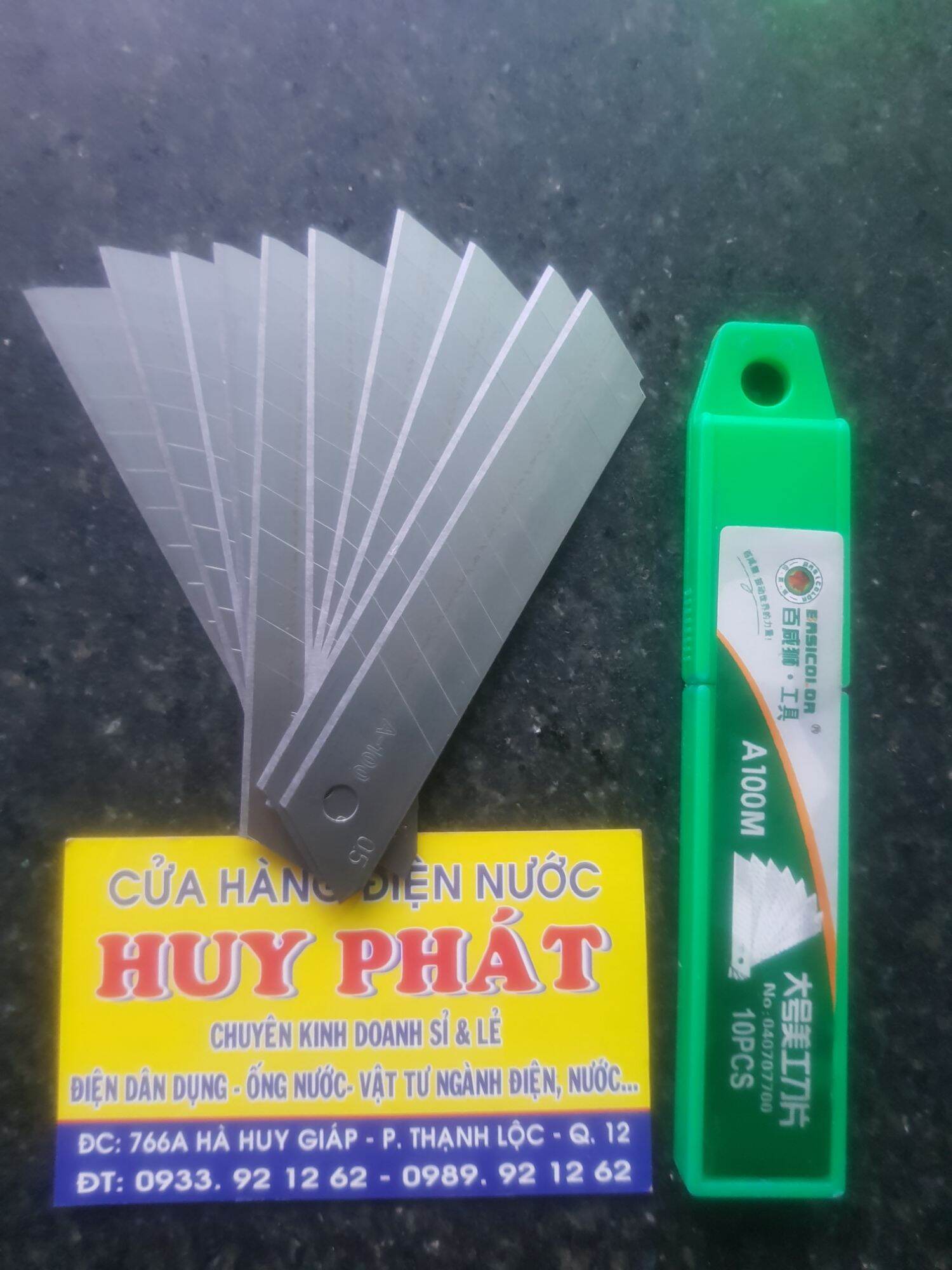 [HCM]Bộ 2 hộp lưỡi dao rọc giấy Sư tử (1 hộp 10 lưỡi)