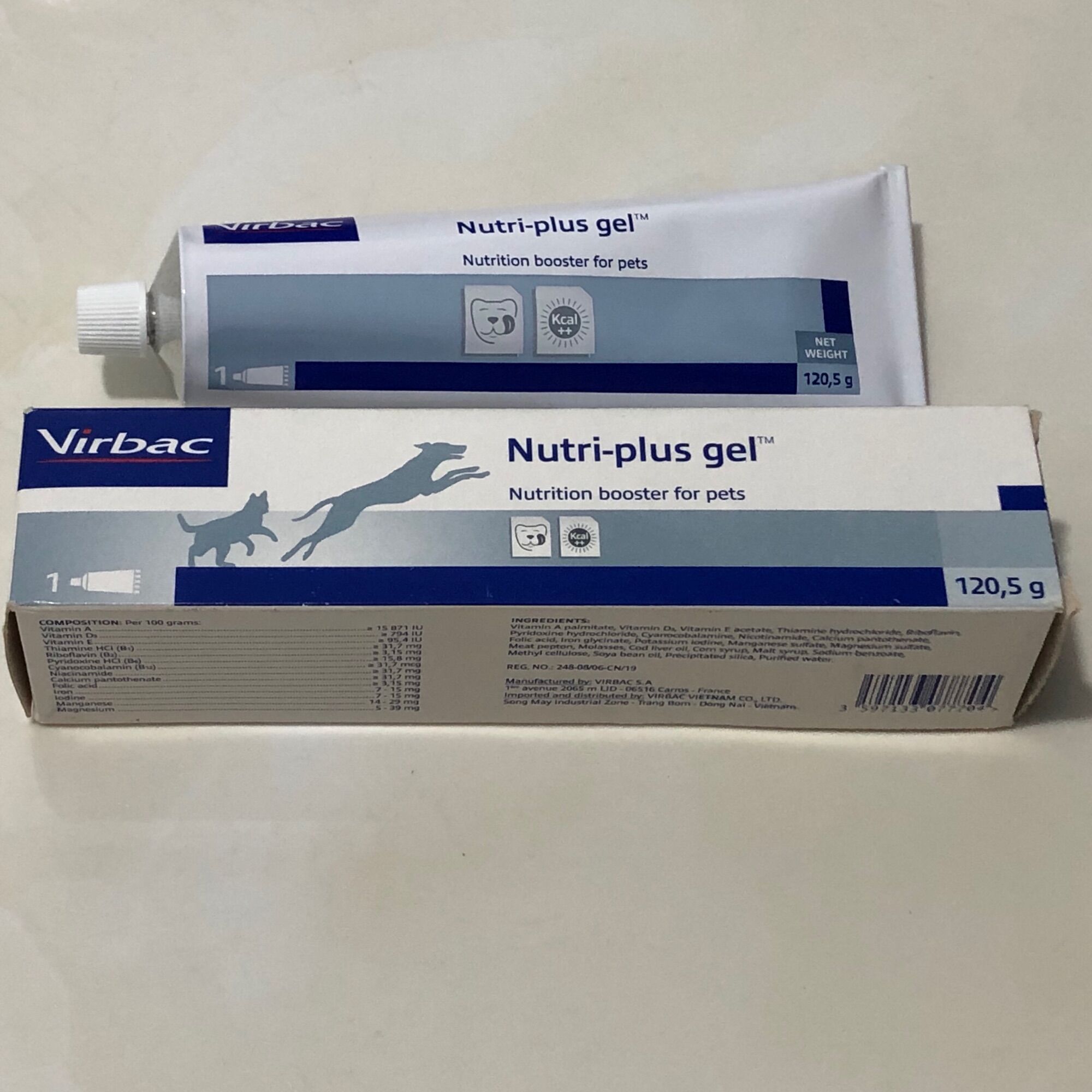 Gel dinh dưỡng Virbac nutri plus dành cho chó mèo biếng ăn - 120.5g