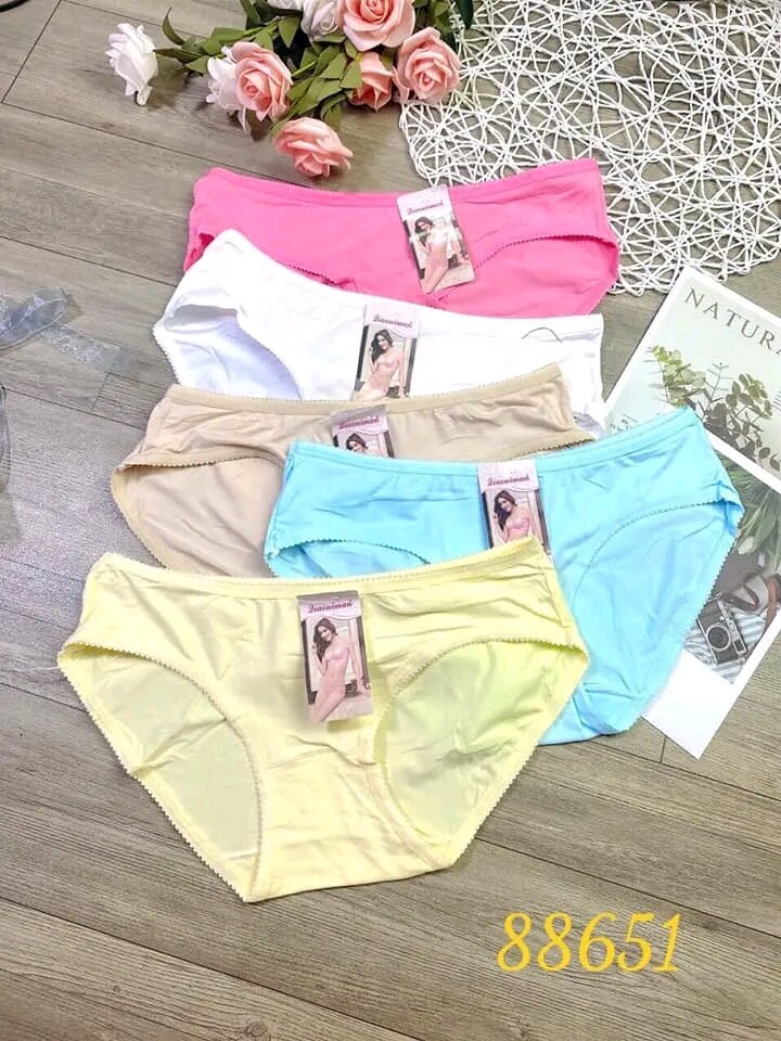 Combo 5 quần lót nữ cotton Thái, quần lót nữ loại 1, quần lót kháng khuẩn