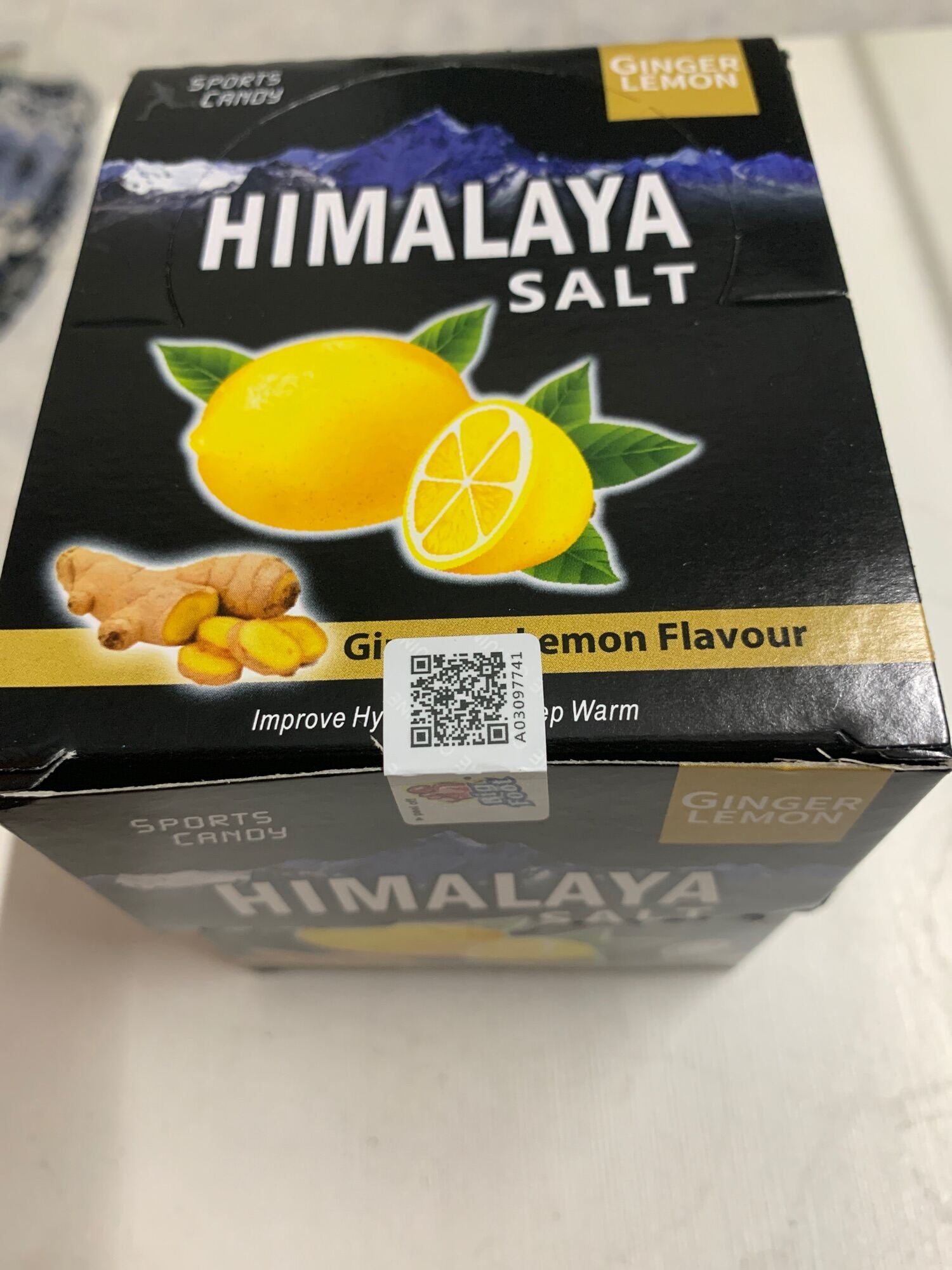 Kẹo Himalaya salt  vị chanh + gừng 1 bịch 15g