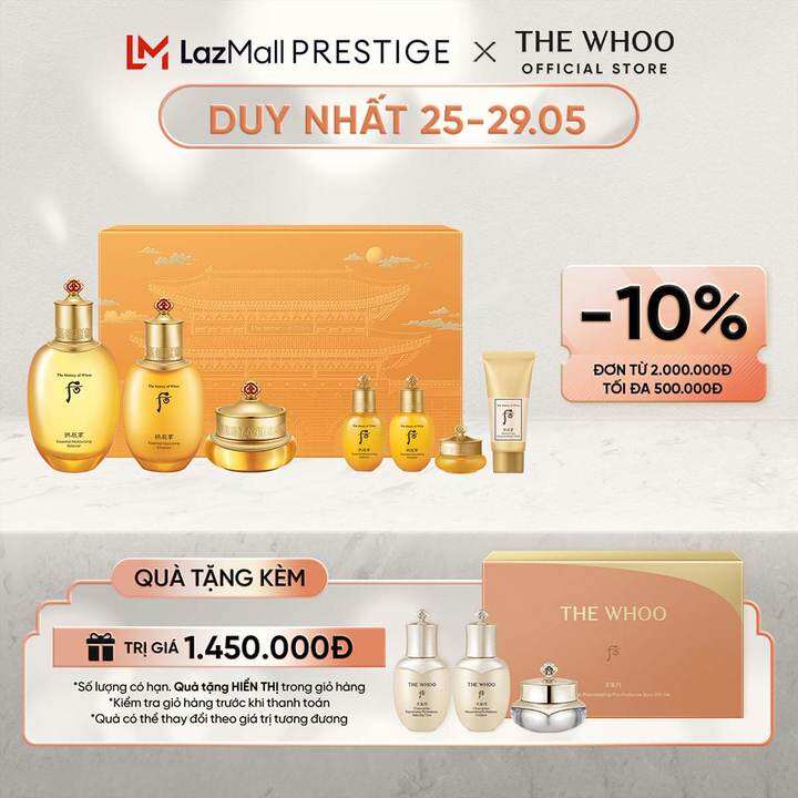 Bộ dưỡng ẩm chống lão hóa Đông y The history of Whoo Gongjinhyang