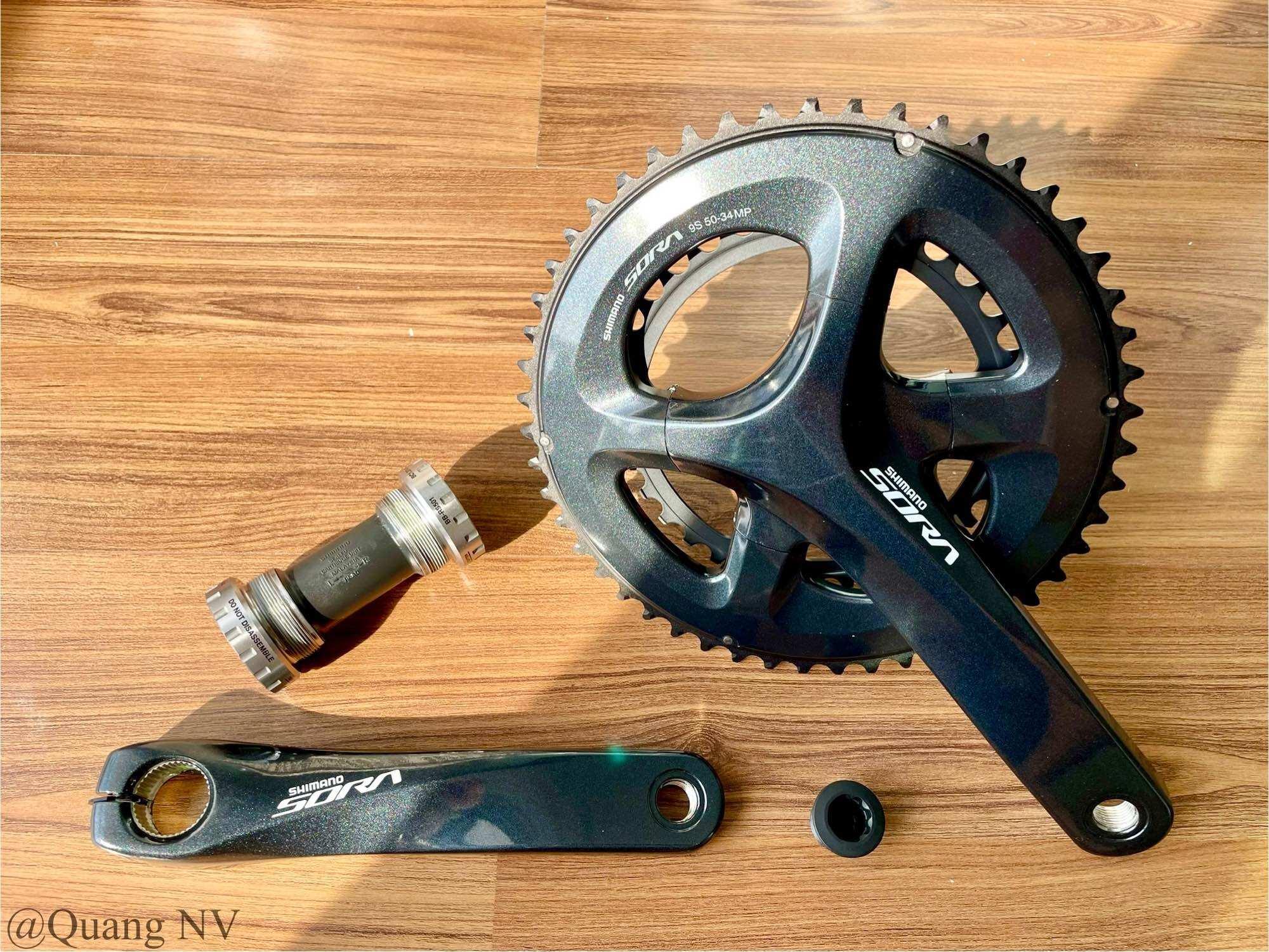 Bộ đùi đĩa/ giò đĩa xe đạp shimano sora r3000 50/34t