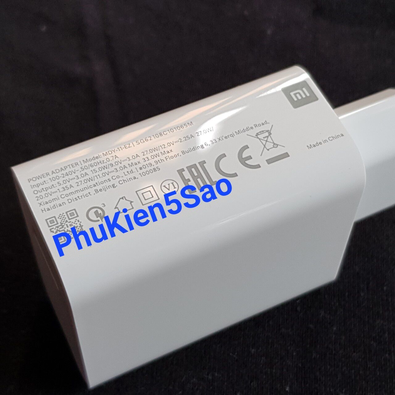 Củ Sạc Nhanh 33W XIAOMI REDMI Note 13, Note12, Note11, Note 11S, Note10, Note10 Pro, Note10s, Note9 Pro... New Seal.