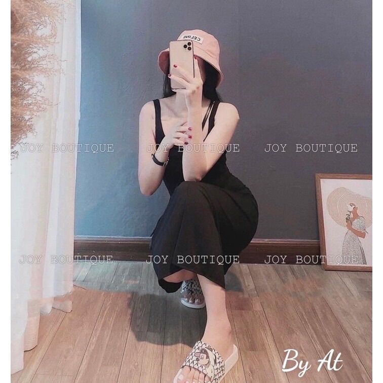 Đầm maxi ba lỗ dáng dài thun tăm Sam-collection☘️Freeship