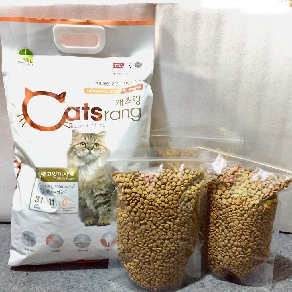 Đồ Ăn Cho Mèo, Hạt Cho Mèo, Hạt Catsrang 1kg