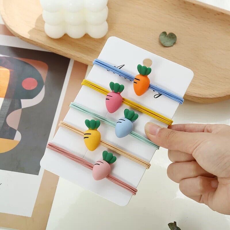 ❤️Xả Hàng_ Set 50 Dây Cột Tóc Nhiều Hình Dễ thương (trộn đủ mẫu)