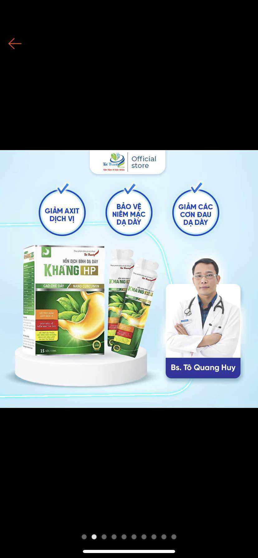 Gel Bình Dạ Dày Khang HP-  Hỗ trợ điều trị HP Dạ Dày, giảm tiết acid dịch vị, giảm viêm, giảm cơn đau dạ dày cấp