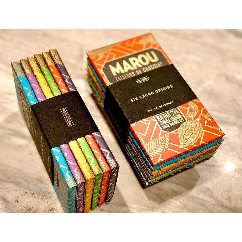 combo 6 thanh socola Marou 6 vị thanh 80g