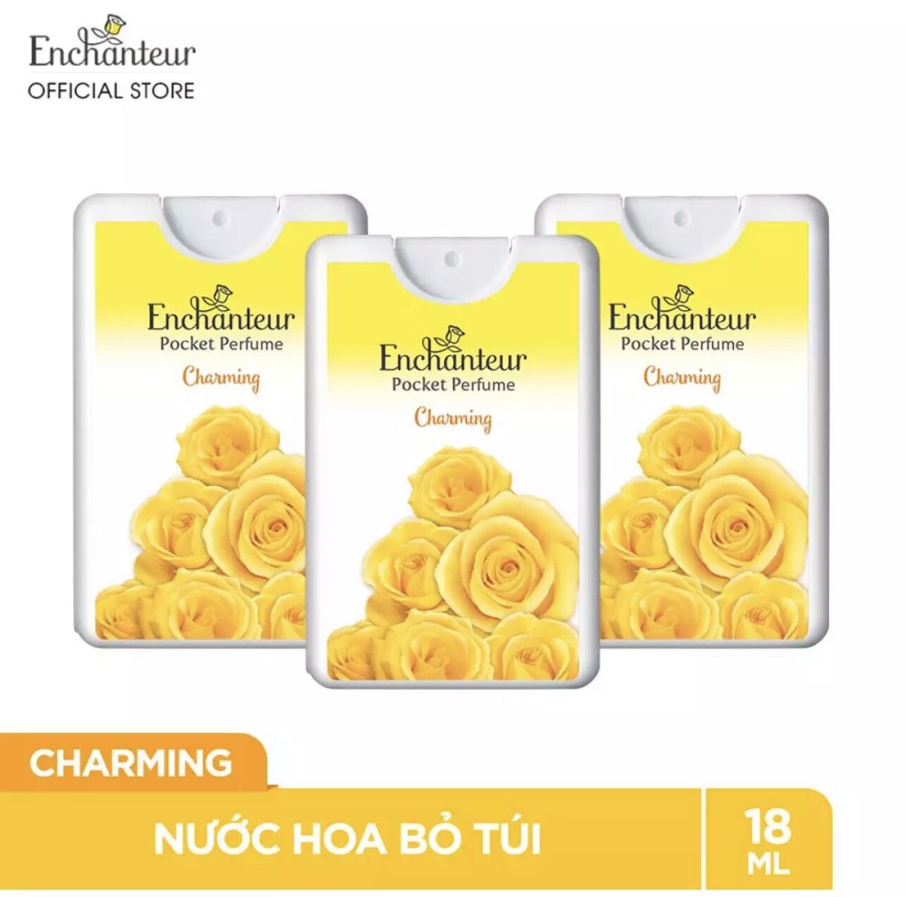 Combo 3 chai nước hoa Enchanteur bỏ túi 18ml