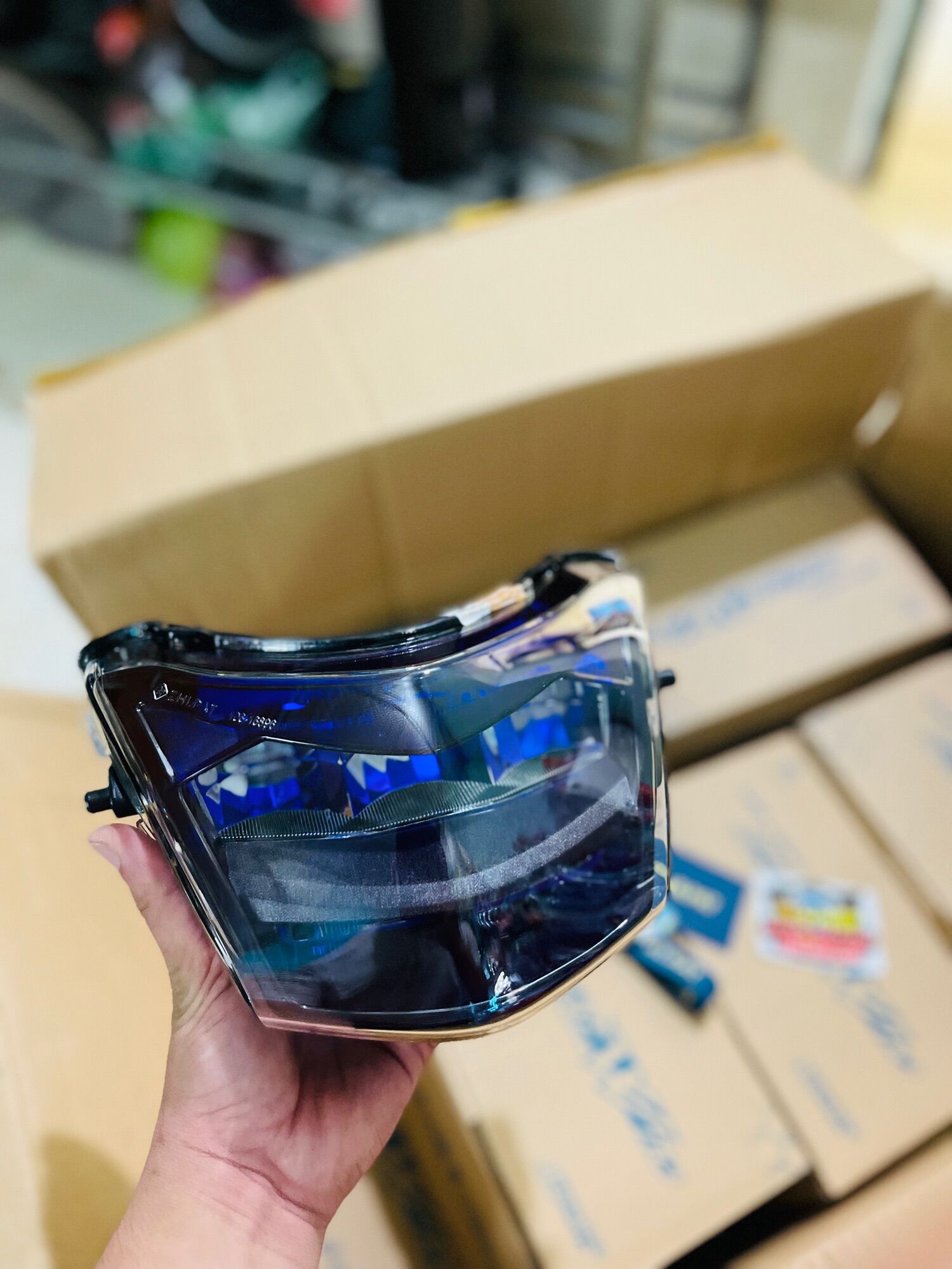 Đèn Pha 2 Tầng Chính Hãng Zipat [ Màu Tím ] Wave 50/100/110