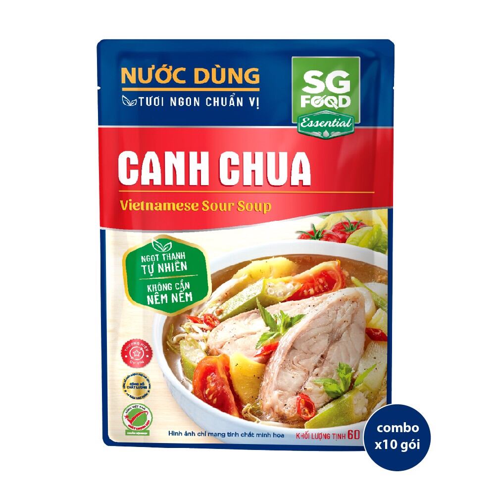 Combo 10 gói Nước dùng canh chua SGFood 60gr