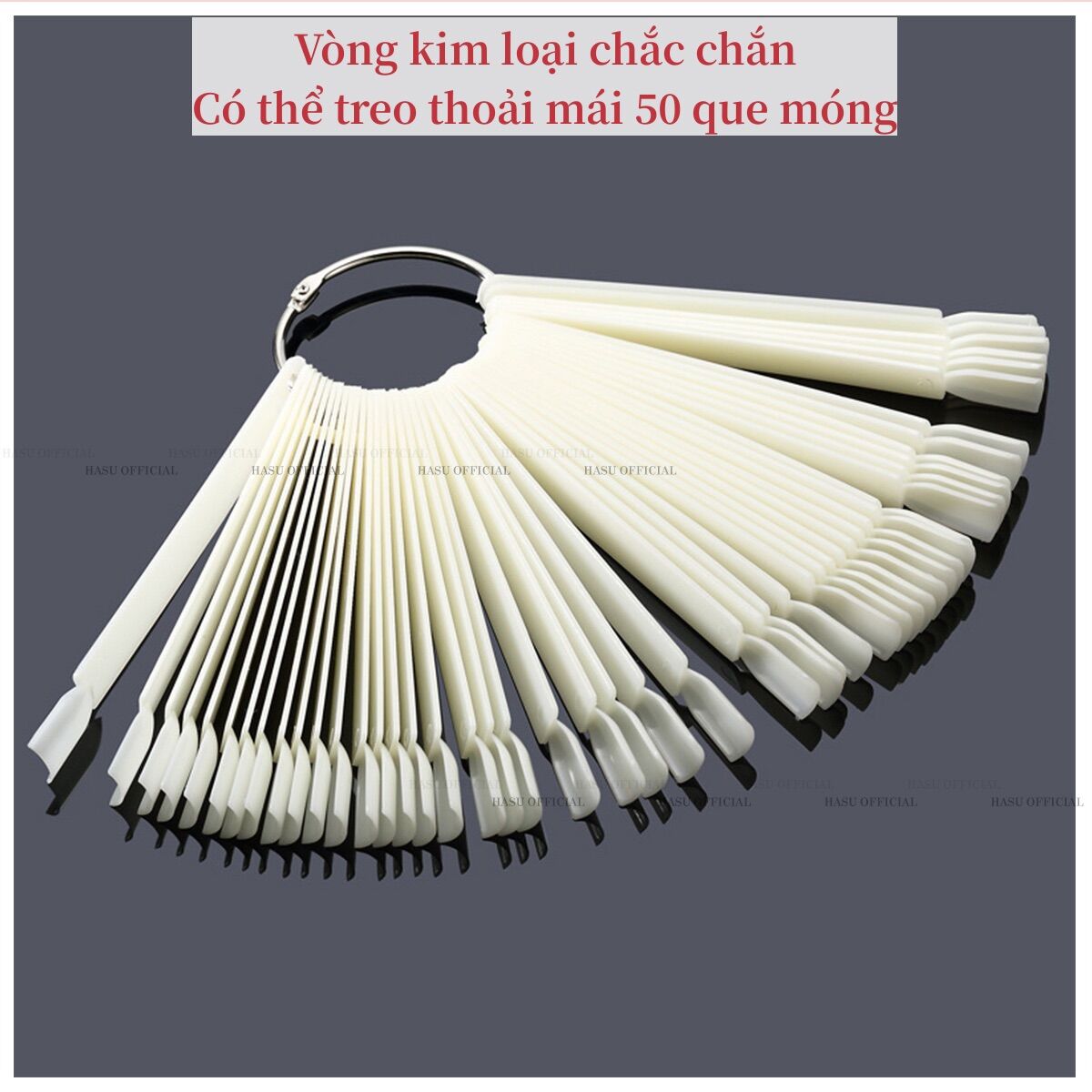 Móng que vuông học nail - móng que tập sơn - dũa form