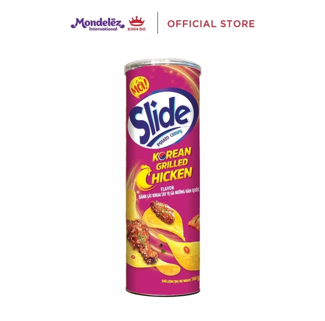 Snack khoai tây SLIDE lon 160g