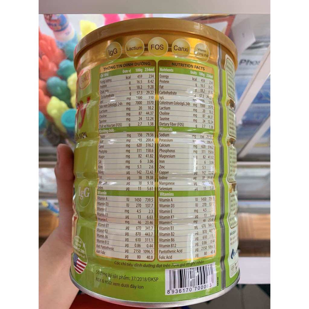 Sữa bột Colosbaby Gold 2+ 800g