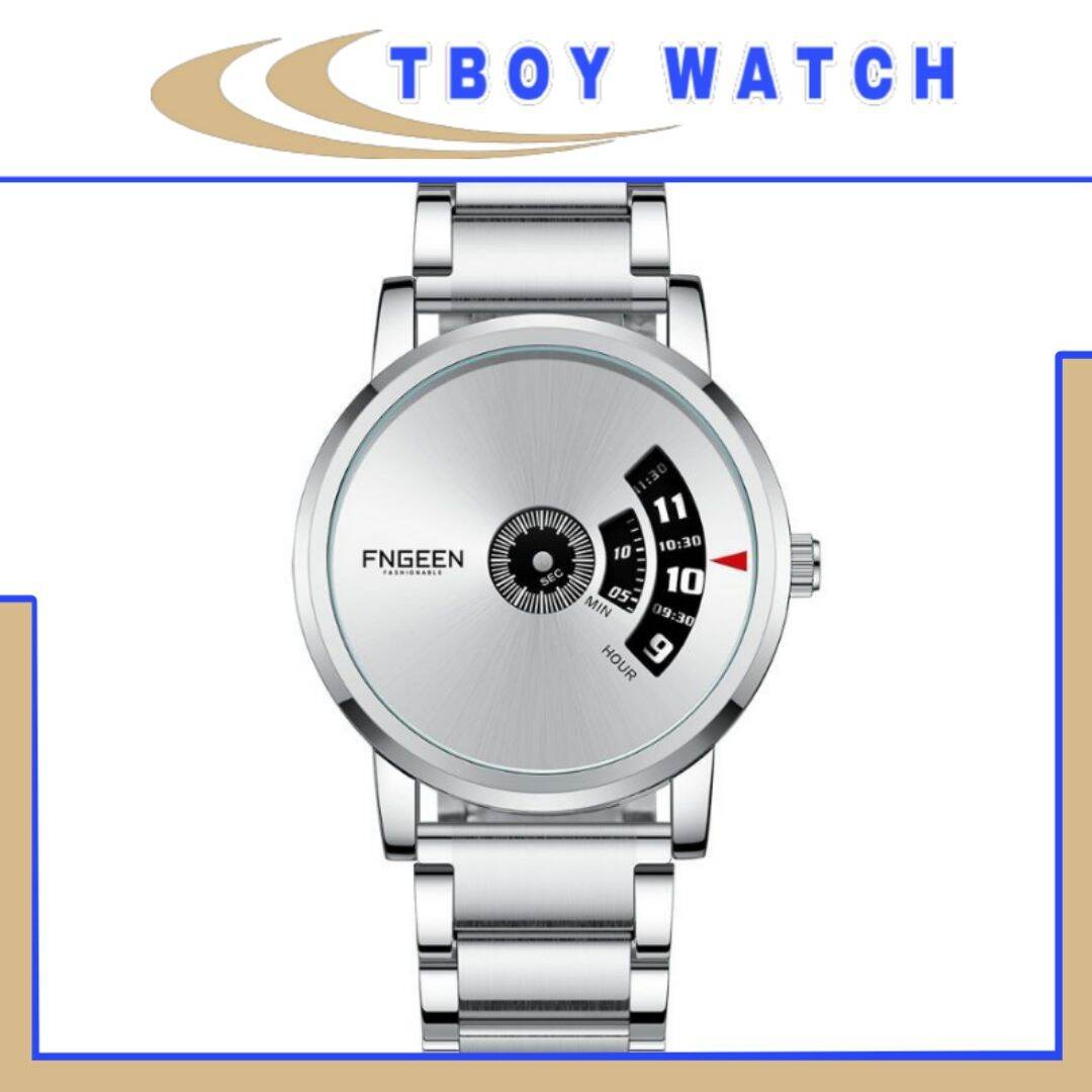 Đồng hồ nam chính hãng FNGEEN S230 dây kim loại thép thời trang, chống nước chống xước tốt